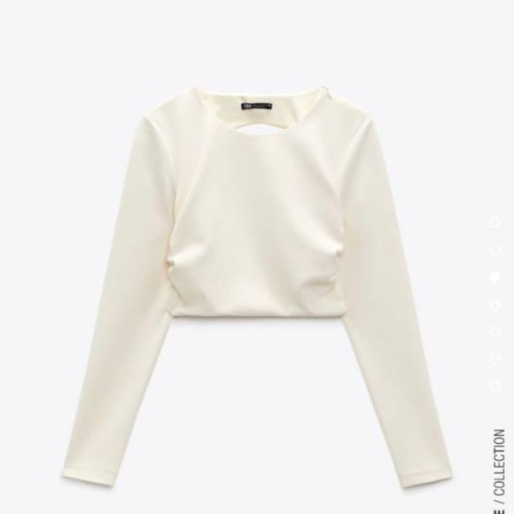 Zara Open Back Crop Top + Skirt Set - Picture 3 of 12